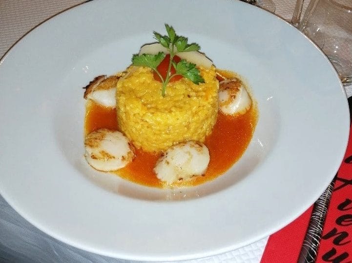 Risotto alle capesante con Kari-Gosse