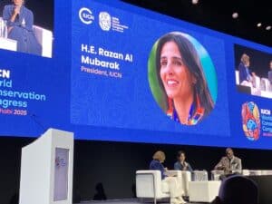 Razan Al Mubarak at IUCN2025