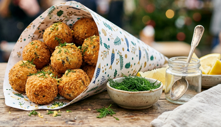 Horse mackerel or bogue fish cakes