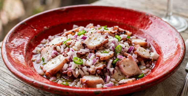 Salade de poulpe frais